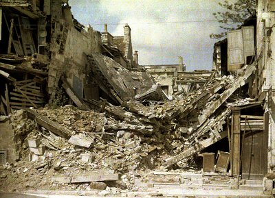 View of ruins, Soissons, Aisne, France by Fernand Cuville